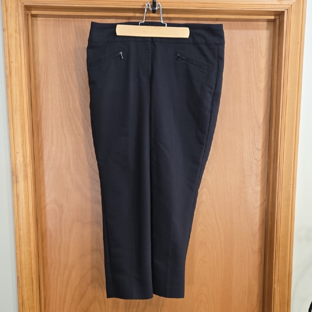 Ann Taylor Women's Elegant Black Dress Pants Capri